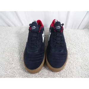 Lakai Cambridge Mens Navy/Gum Suede Lace Up Low Top Skate Sneaker Shoes Sz 10.5
